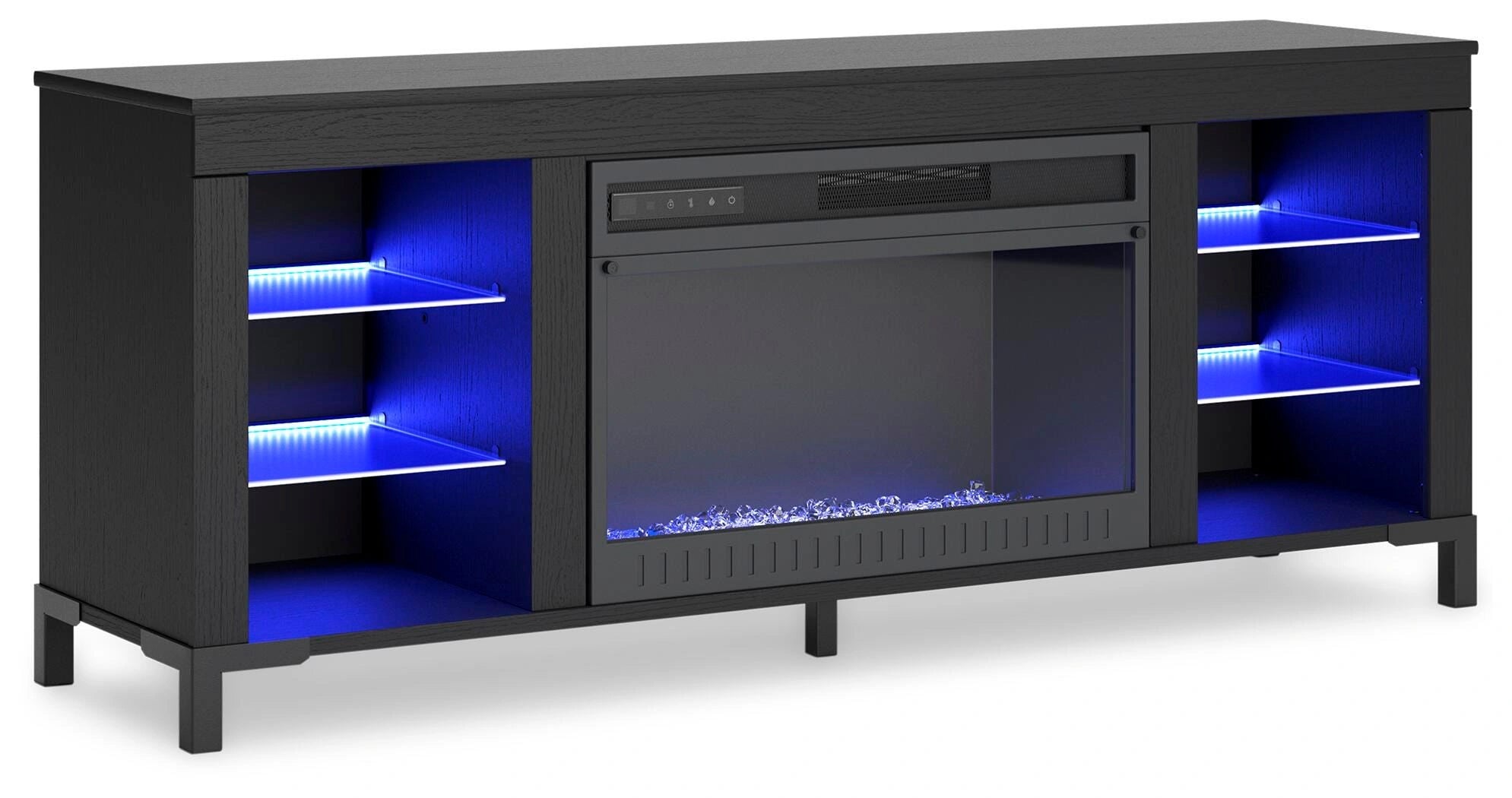 Mueble para TV Cayberry de 60" con chimenea eléctrica