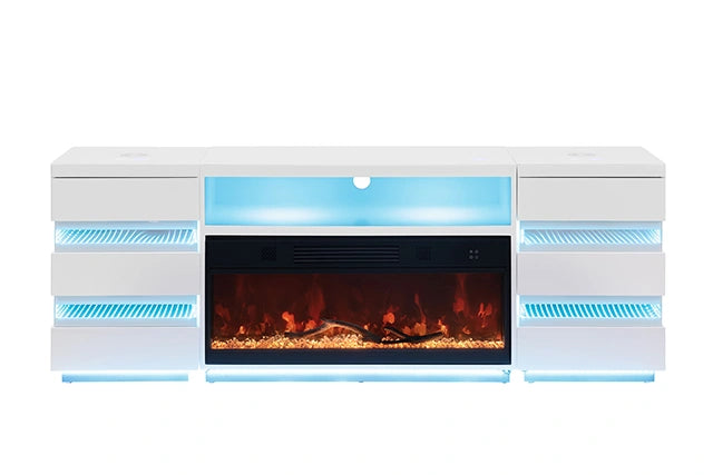 Mueble para TV Terni con chimenea