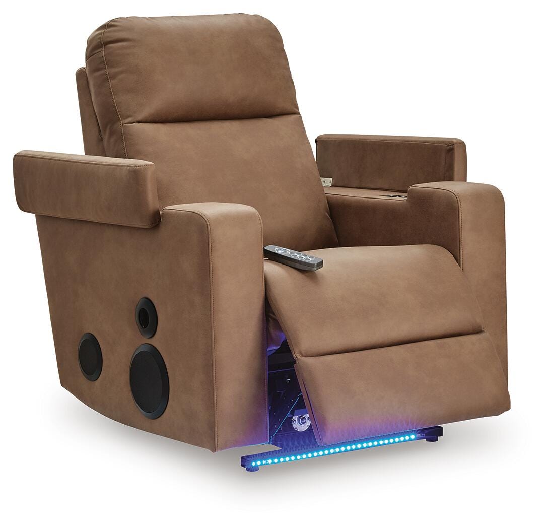Sillón reclinable deslizante Lorrenton con sistema de audio