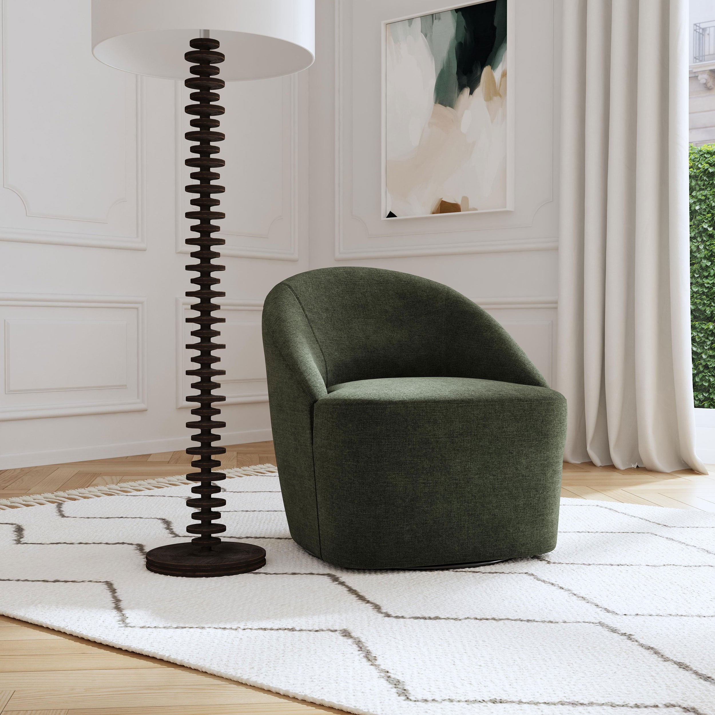 Sillón decorativo Leon Swivel