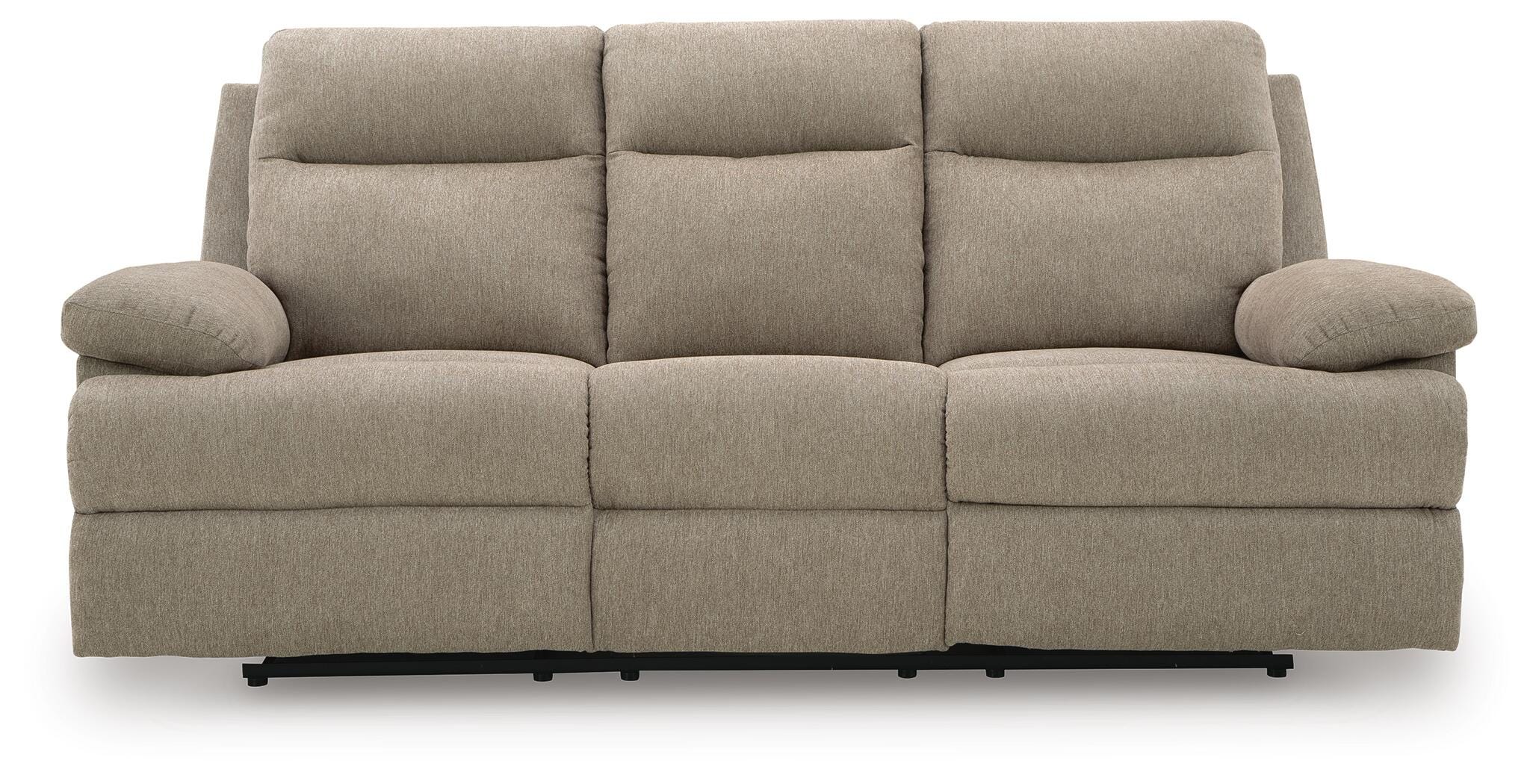 Sofá reclinable de desplazamiento lateral con mesa abatible