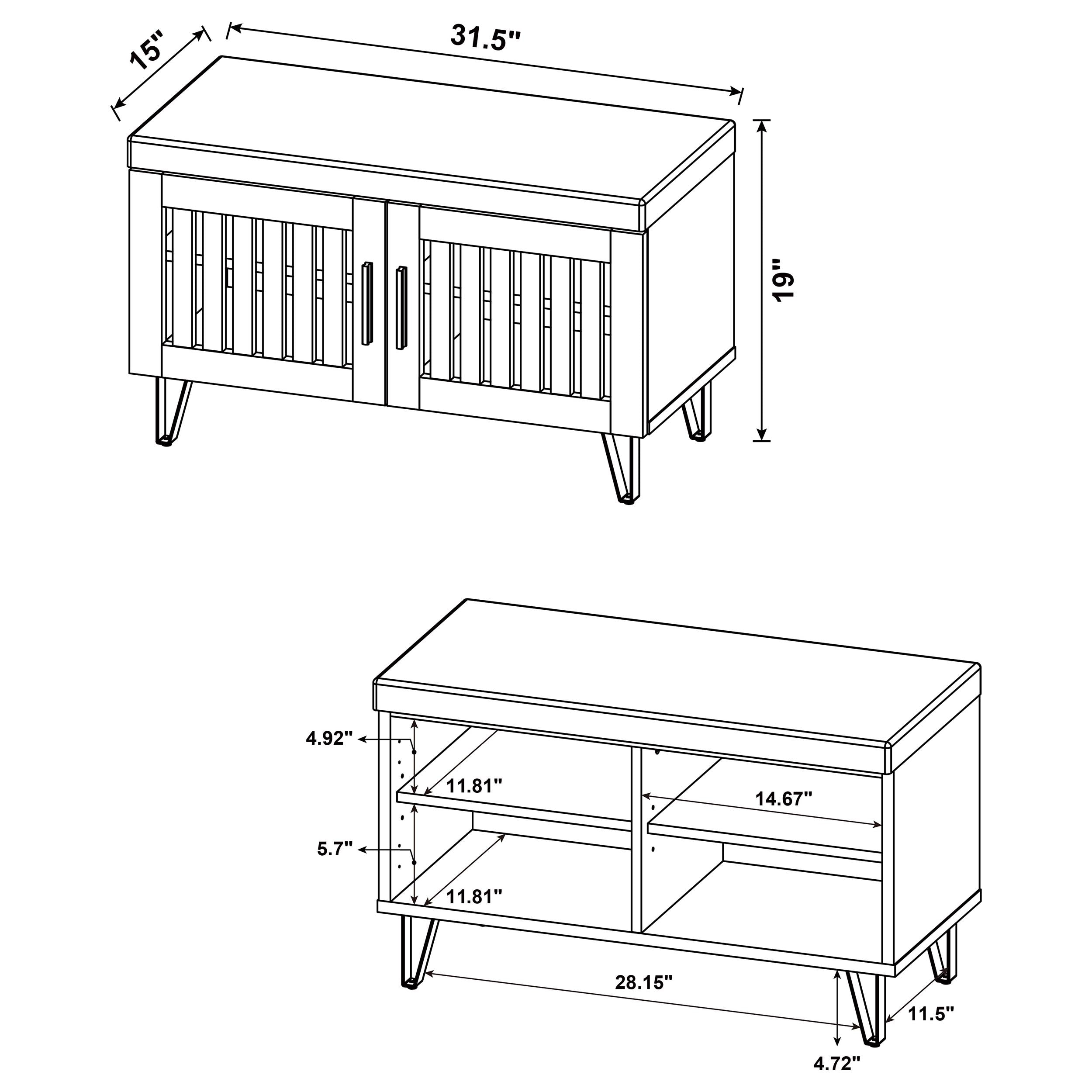 Brixton Storage Bench