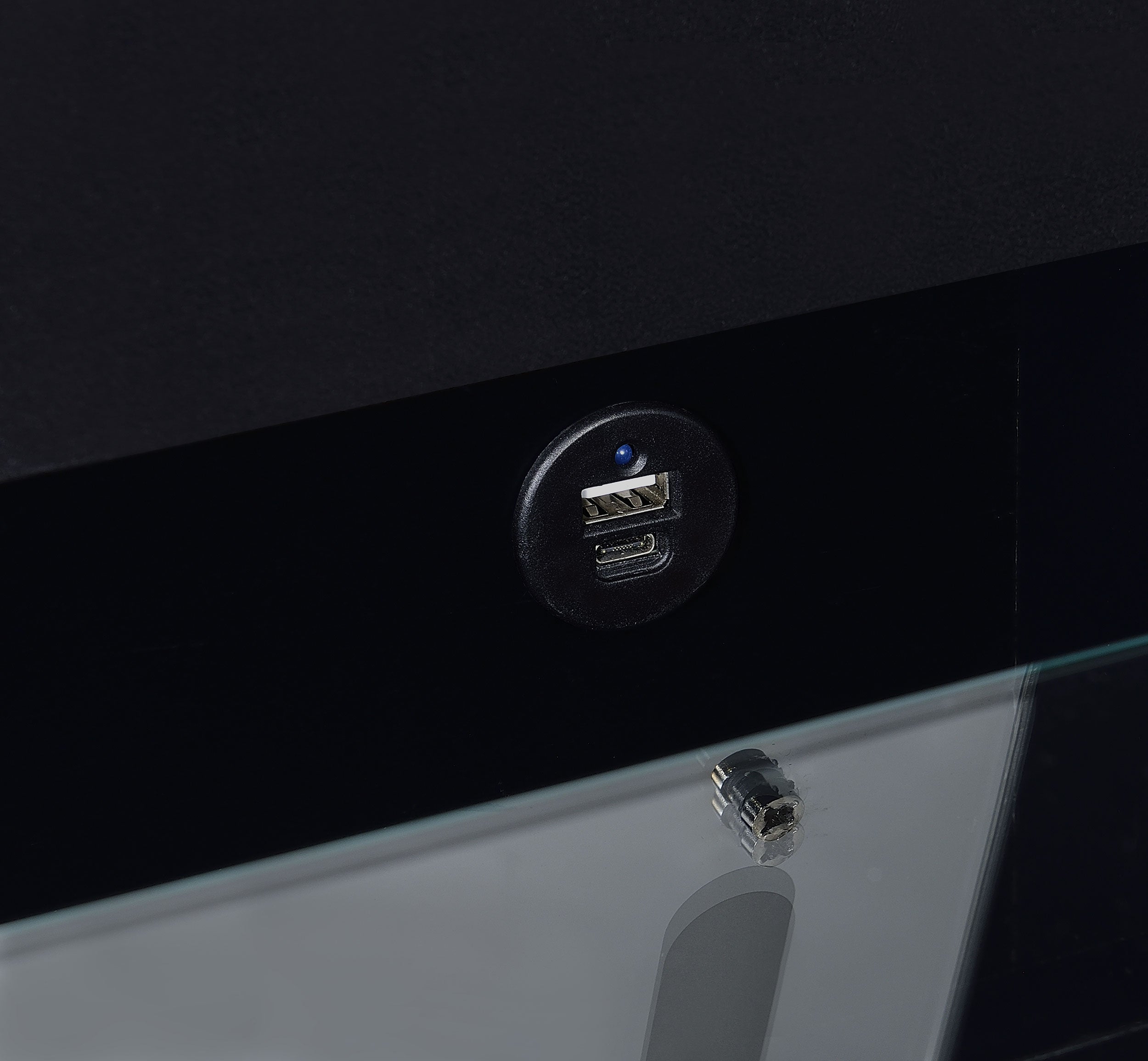 Danbury Makeup Vanity Table with LED Mirror and Stool