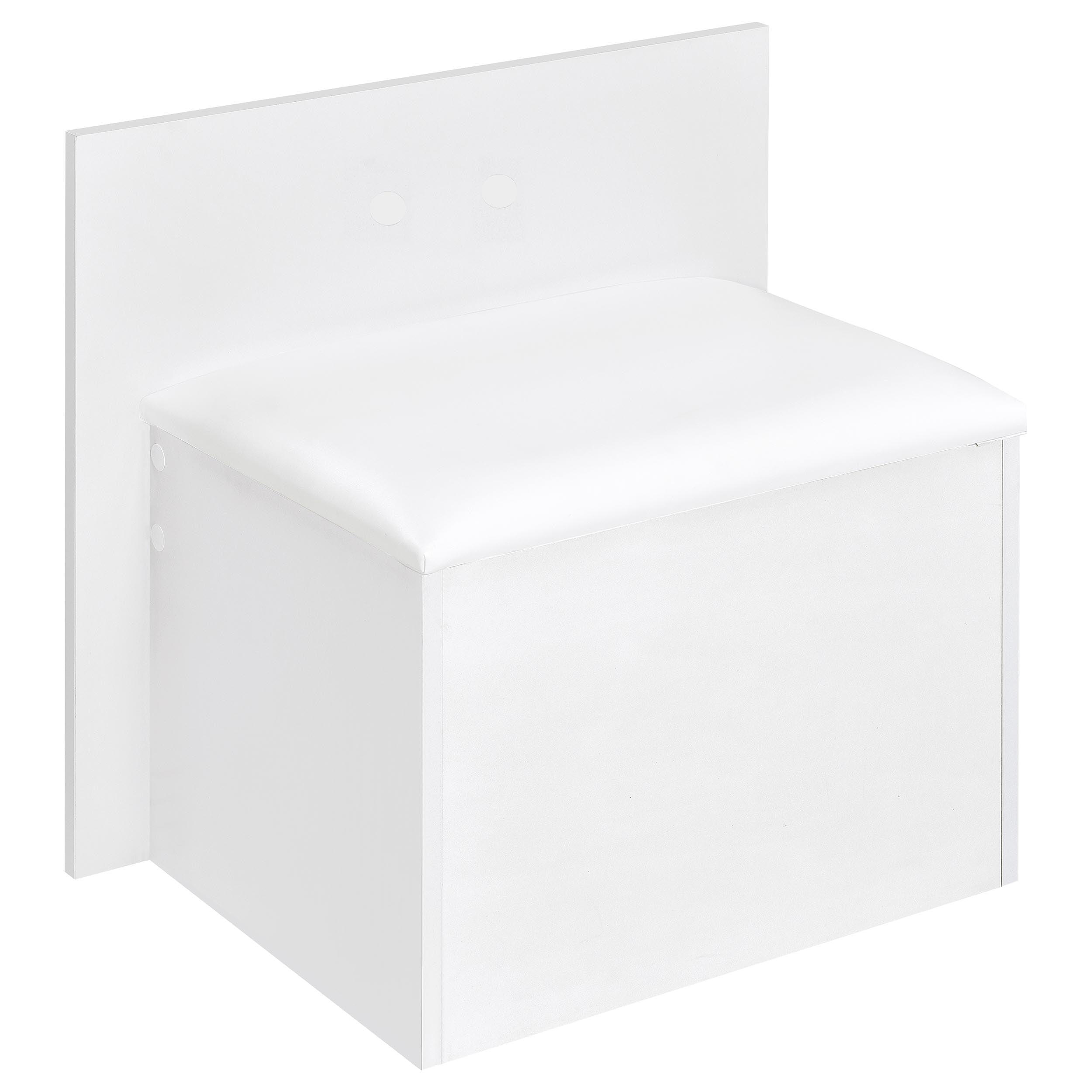 Flora Makeup Vanity Table with LED Mirror and Stool