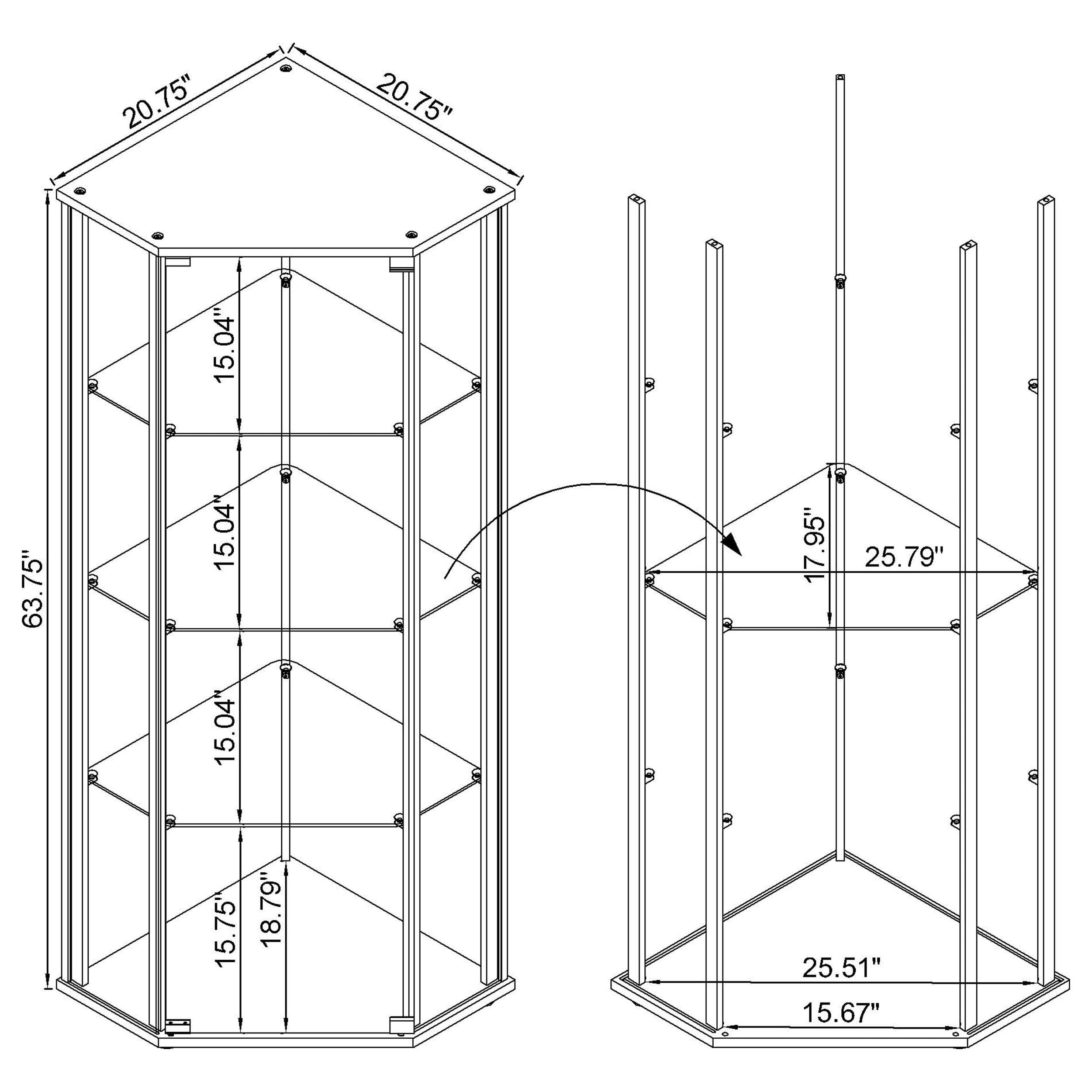 Mueble vitrina Zenobia
