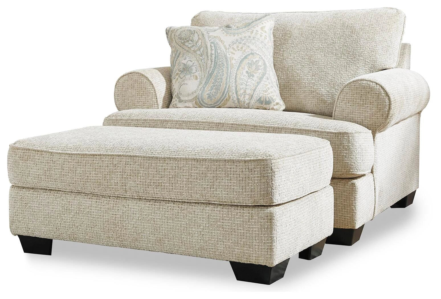 Sillón y otomana Monaghan de gran tamaño
