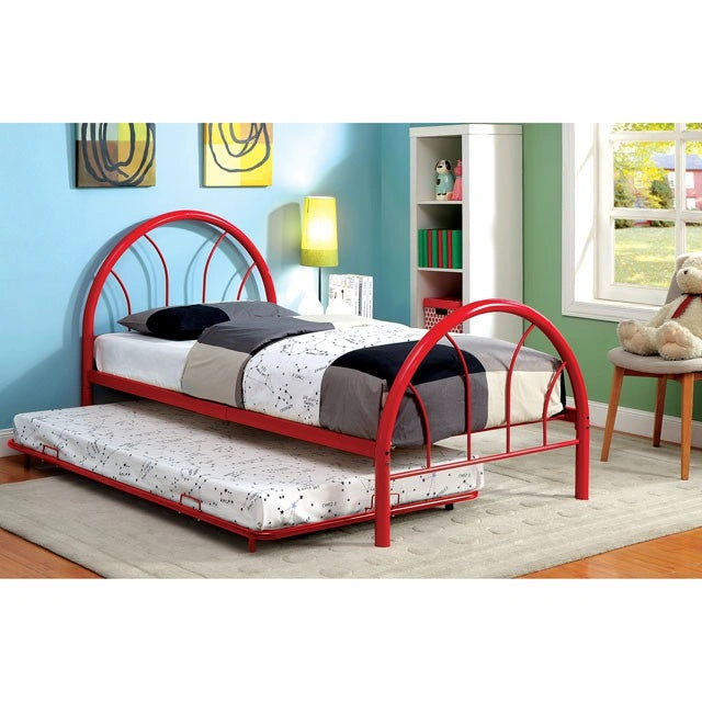 Cama matrimonial Rainbow Negra, Blanca, Plateada, Negra y Verde