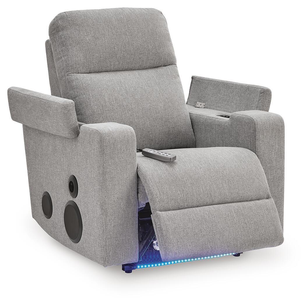 Sillón reclinable Pineland Power Glider con sistema de audio