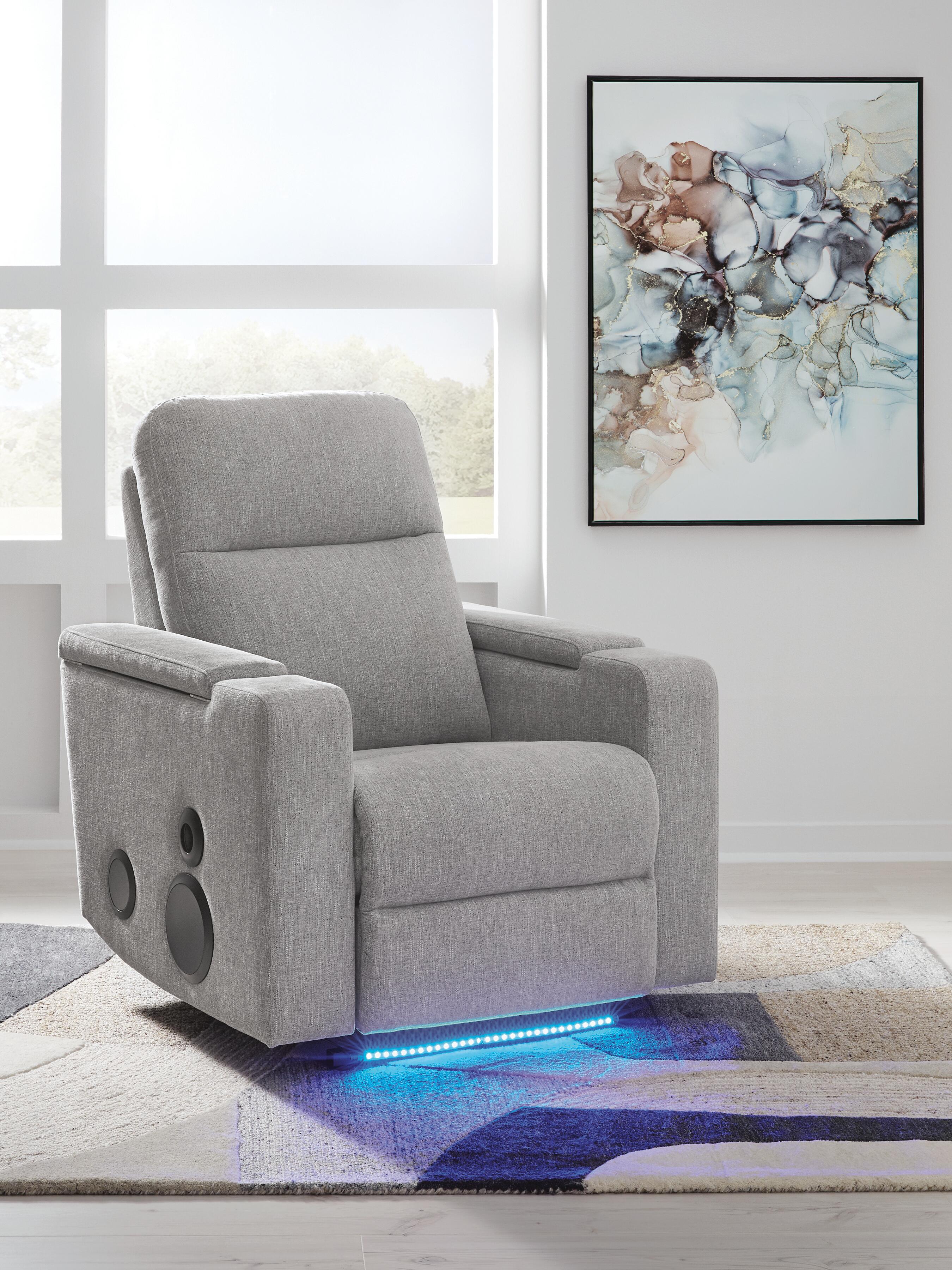 Sillón reclinable Pineland Power Glider con sistema de audio