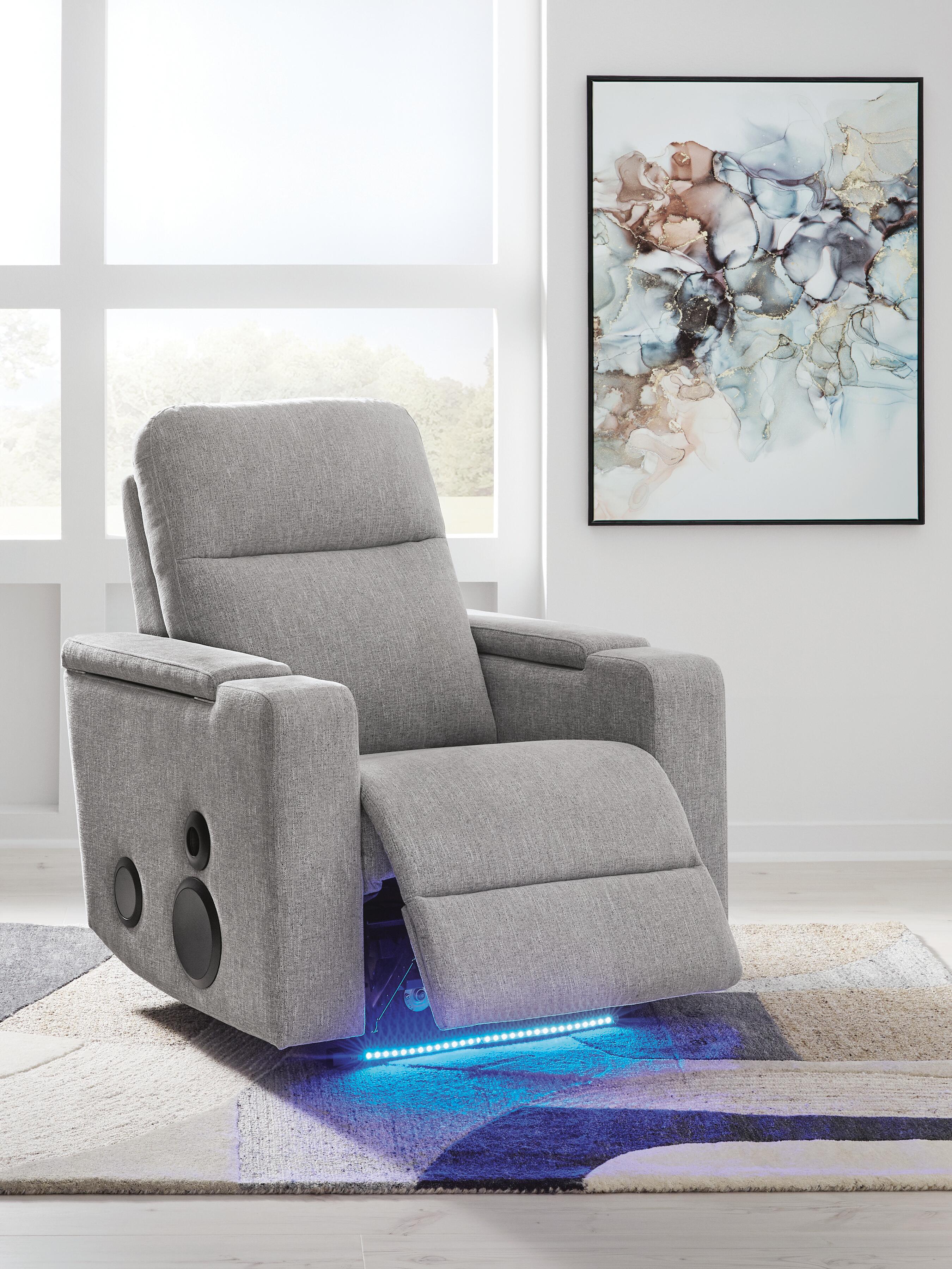 Sillón reclinable Pineland Power Glider con sistema de audio
