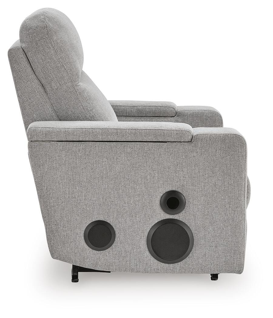 Sillón reclinable Pineland Power Glider con sistema de audio