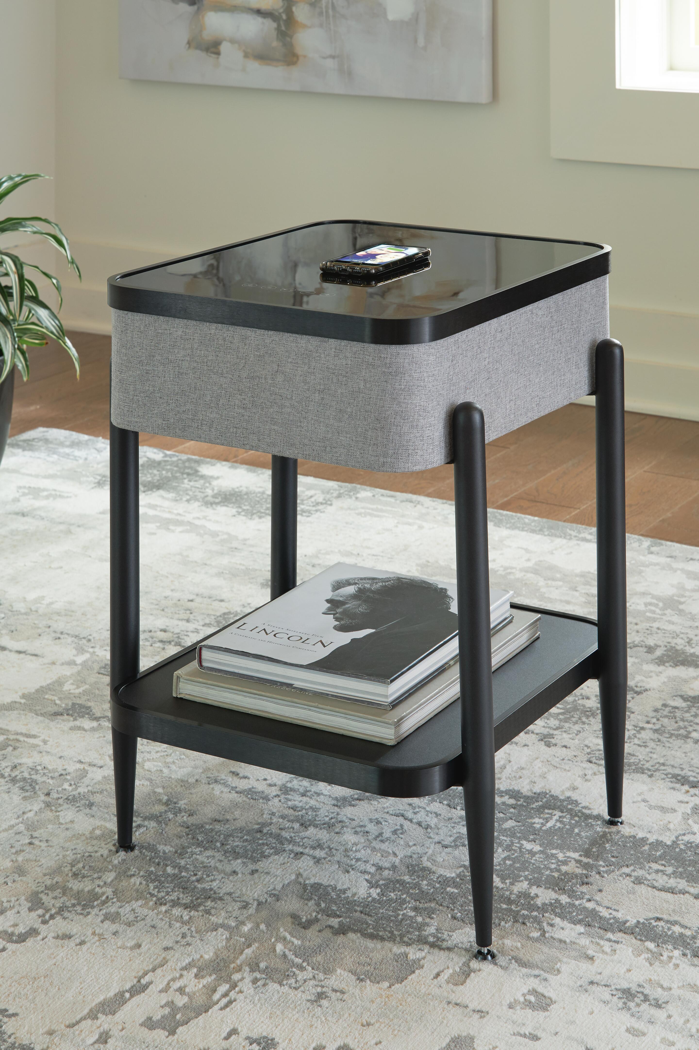 Mesa auxiliar Jorvalee con altavoz