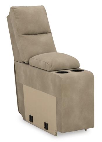 Seccional reclinable doble con consola y Power DuraPella de última generación