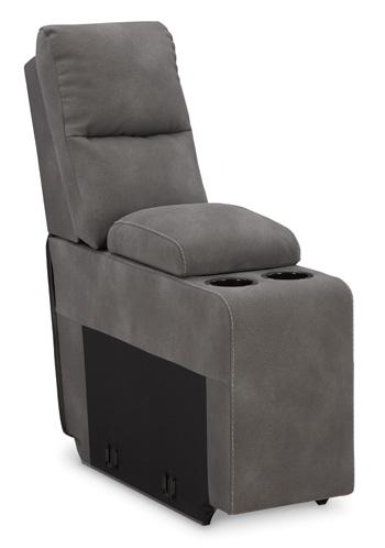 Seccional reclinable doble con consola y Power DuraPella de última generación