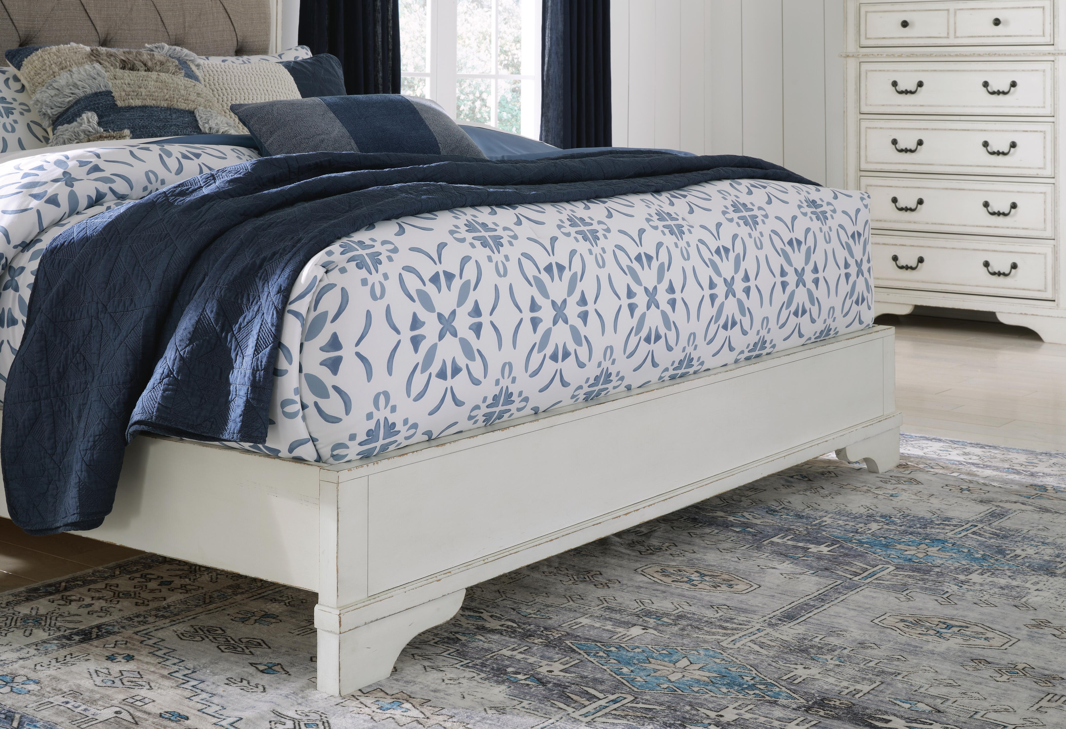 Cama tapizada tamaño queen Blendon