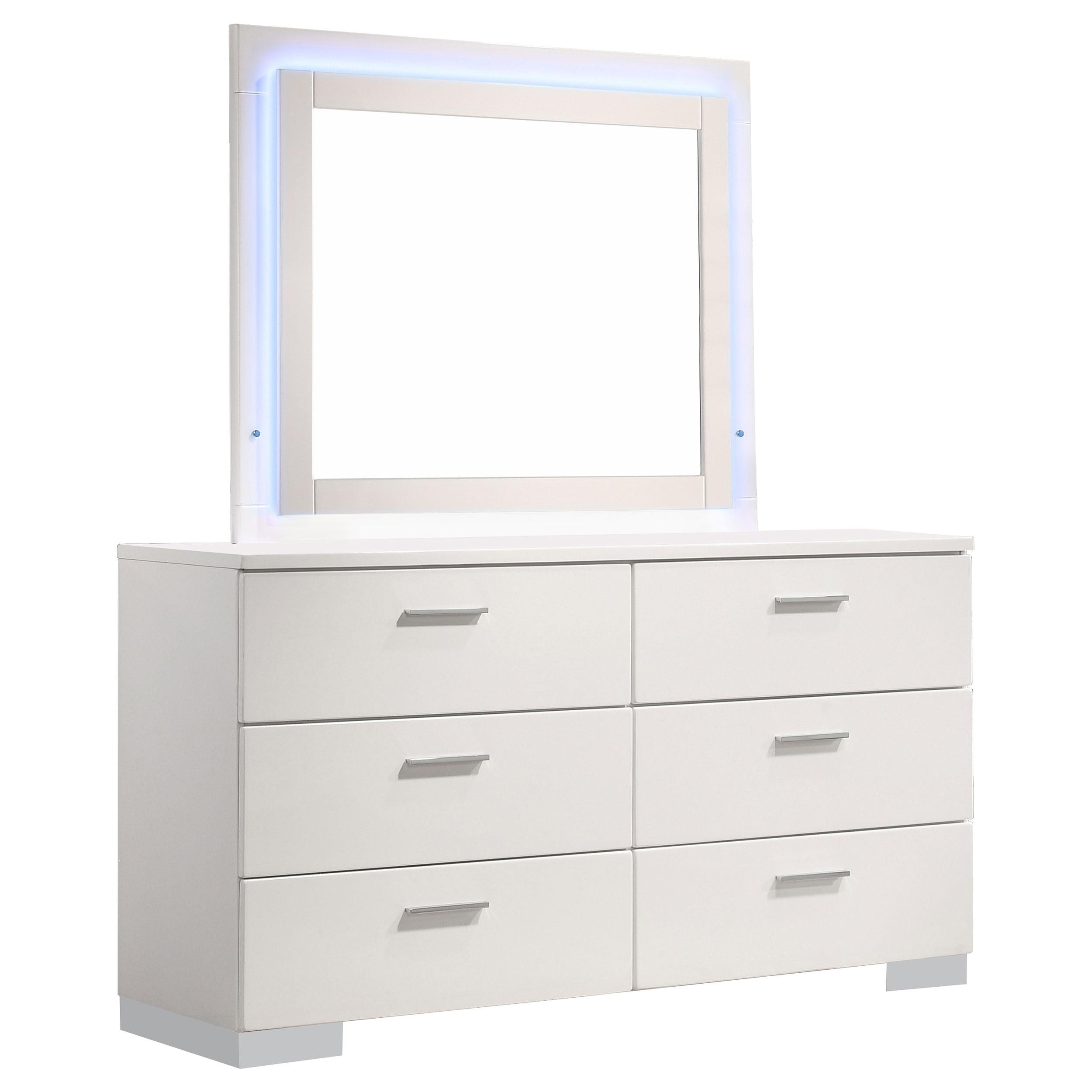 Cómoda Felicity con espejo LED