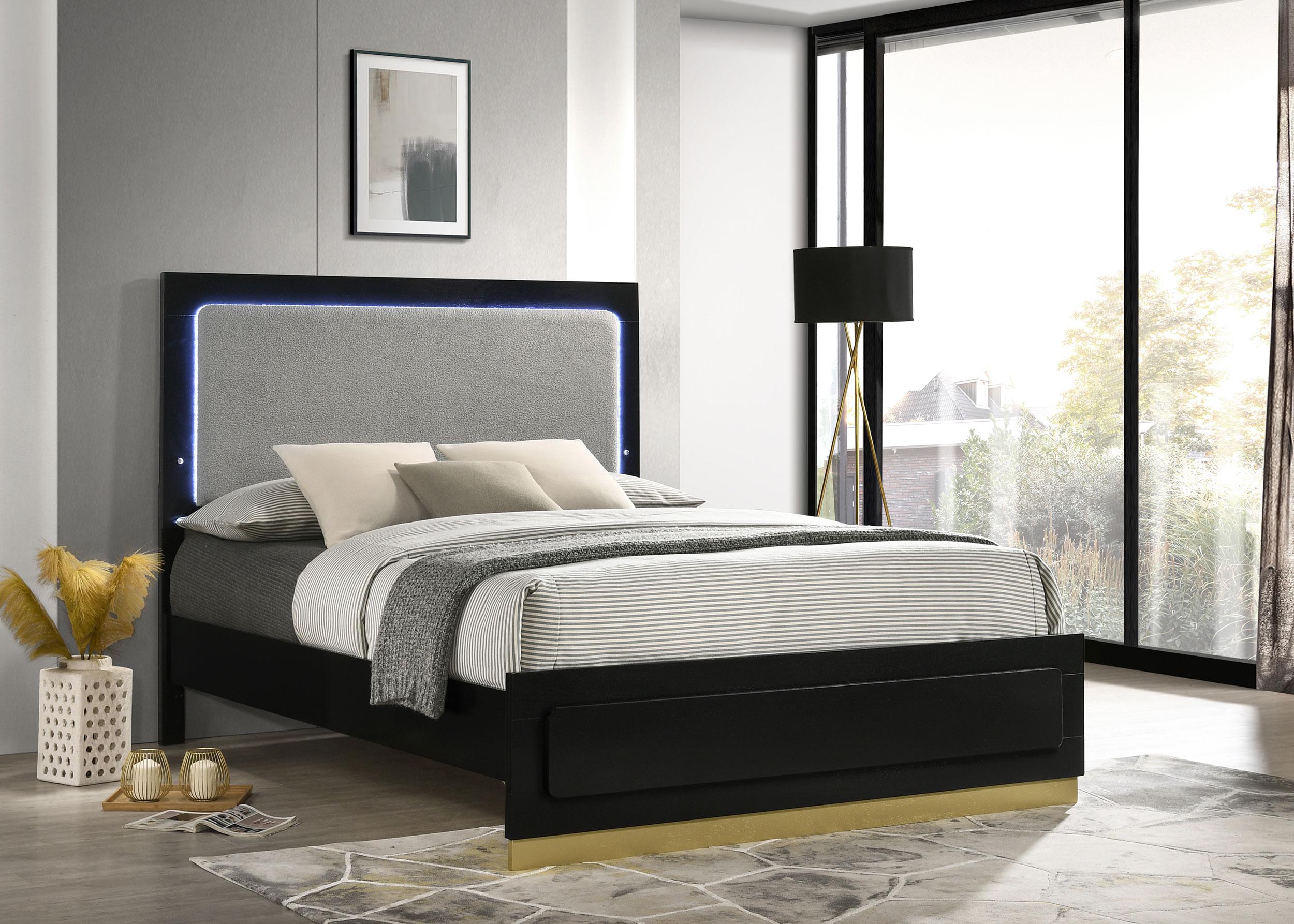 Cama Caraway con cabecero con iluminación LED