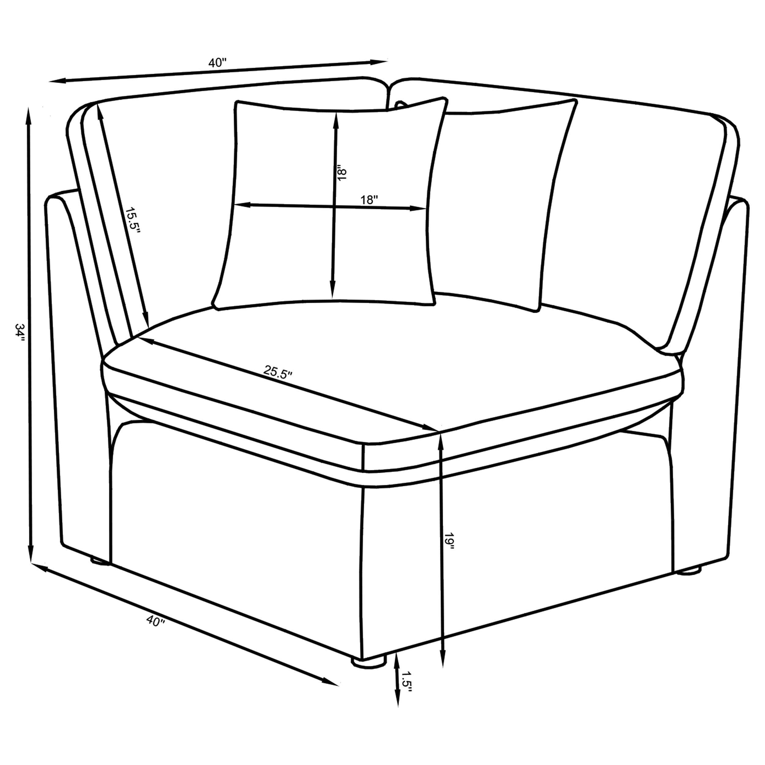 Sofá Seccional Modular Hobson