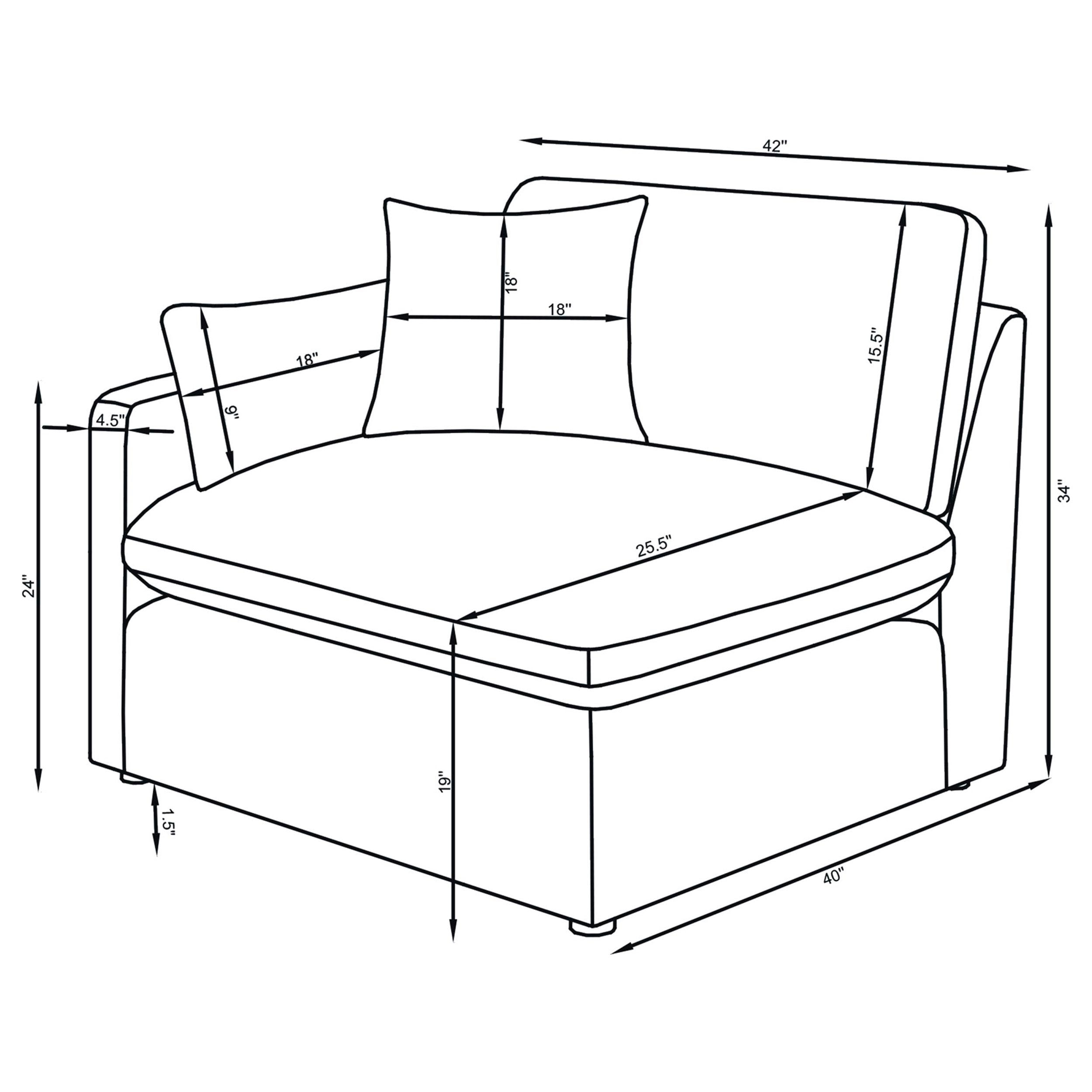 Sofá Seccional Modular Hobson