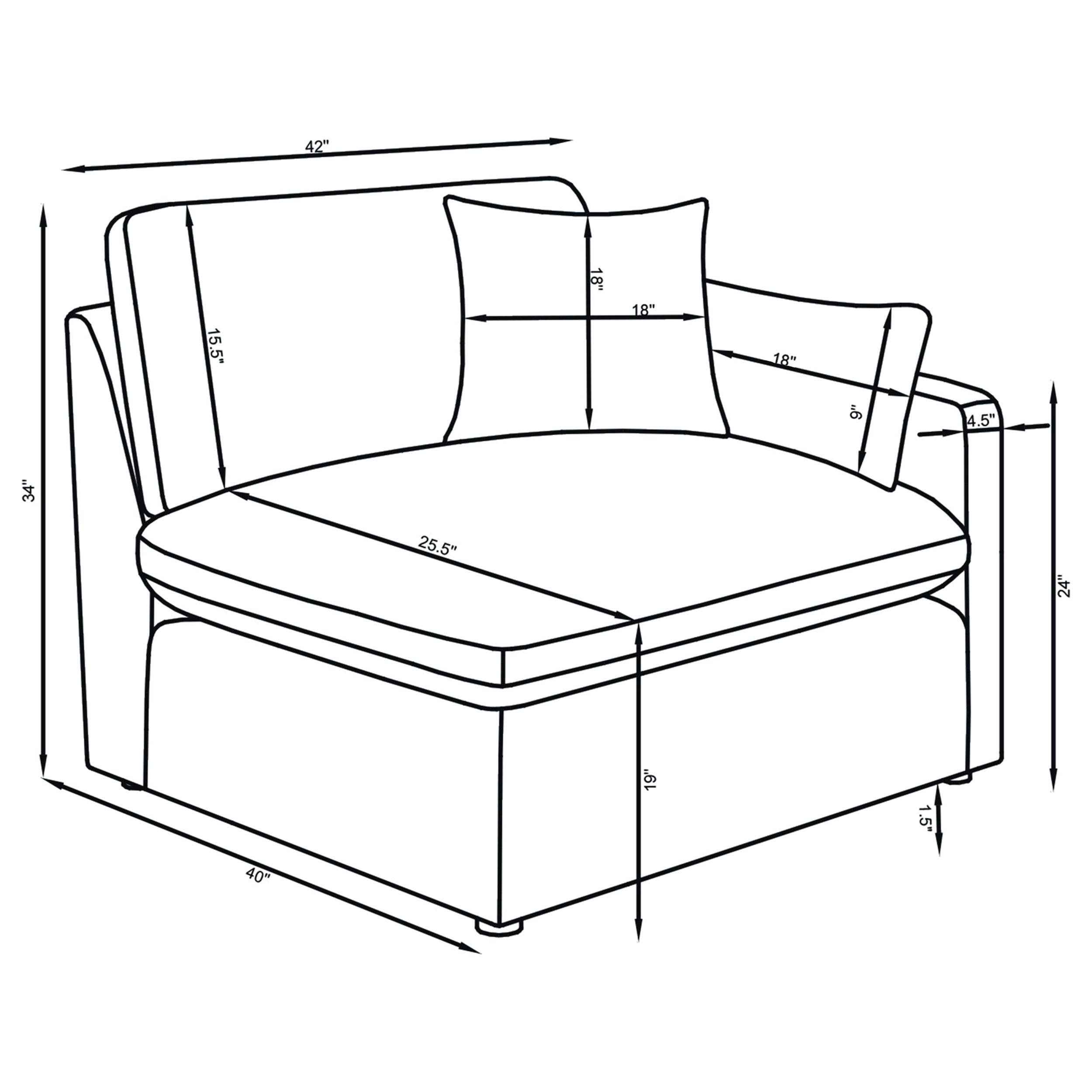 Sofá Seccional Modular Hobson