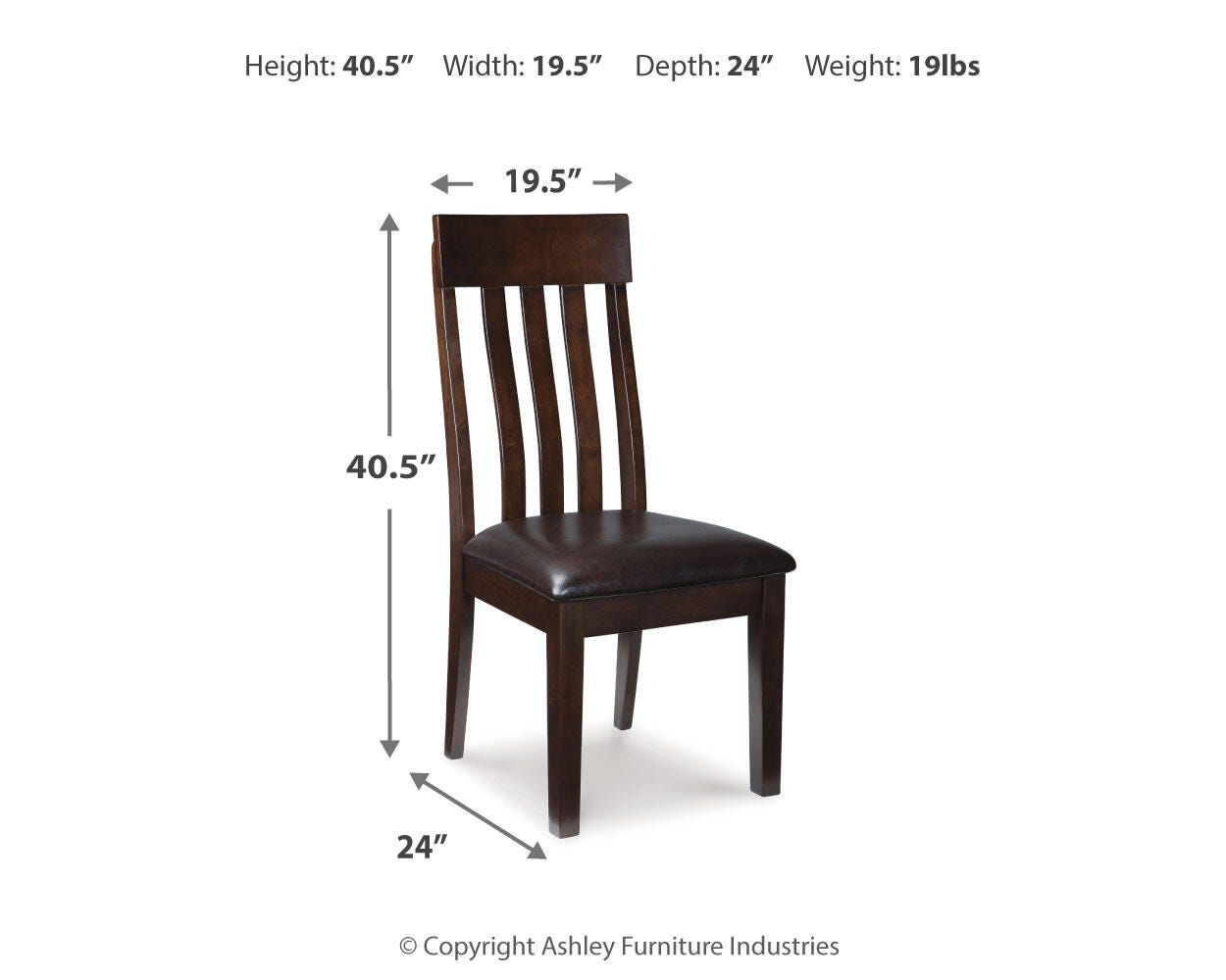 Silla de comedor Haddigan