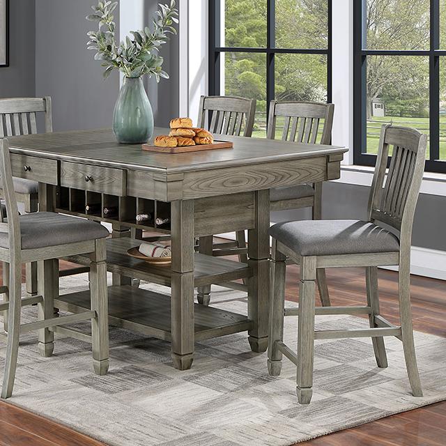 Mesa de altura de mostrador ANAYA, gris