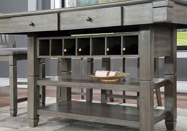 Mesa de altura de mostrador ANAYA, gris