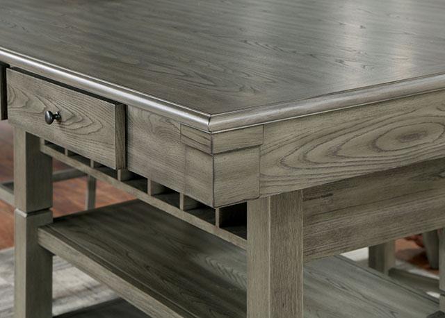 Mesa de altura de mostrador ANAYA, gris