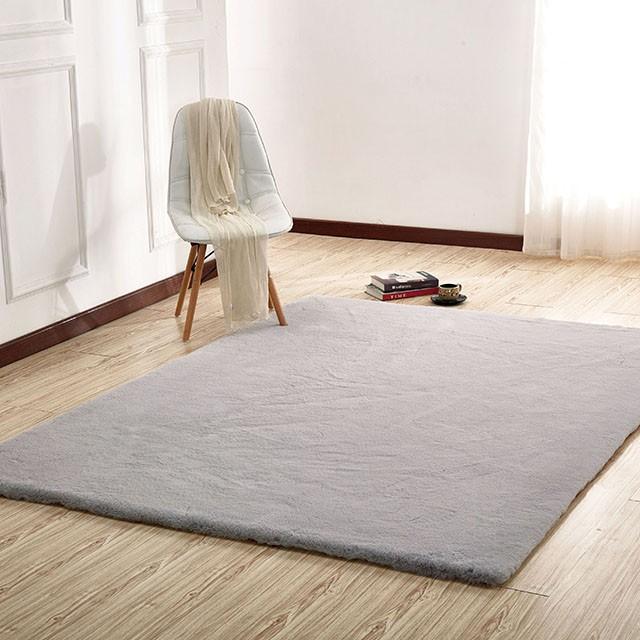 Alfombra de área Caparica Silver de 5 x 7 pies