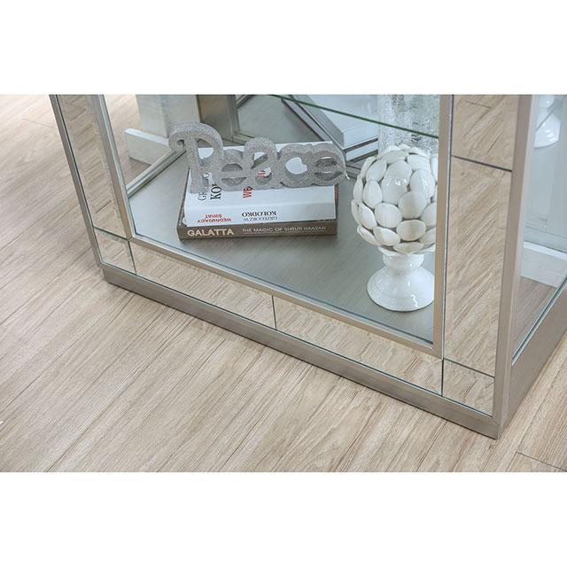 Vitrina decorativa cromada Carrollton