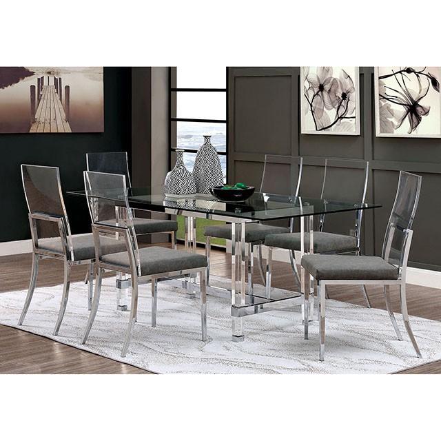 Mesa de comedor Casper de cromo