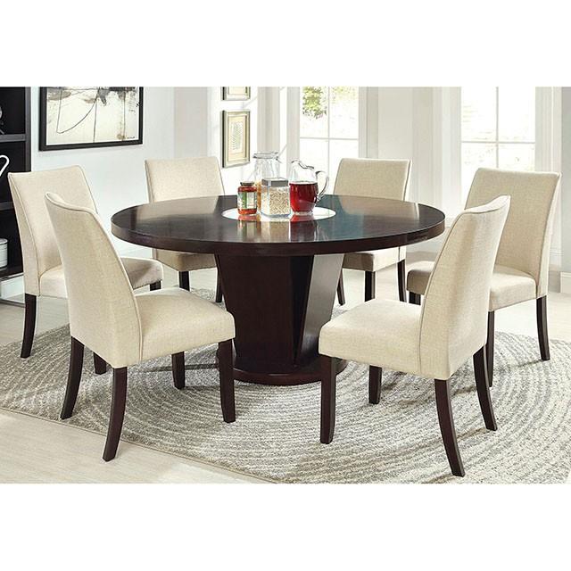 Mesa de comedor redonda Cimma Espresso