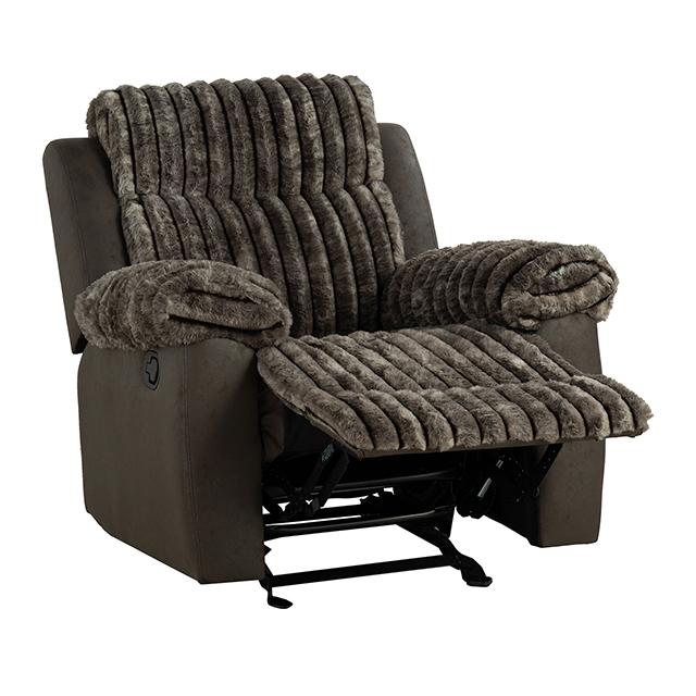 Sillón reclinable manual Dionysus Glider, marrón