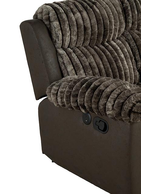 Sillón reclinable manual Dionysus Glider, marrón