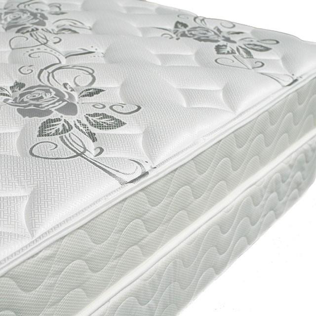 Colchón ELBERTYNA White de 8" de parte superior ajustada, tamaño matrimonial