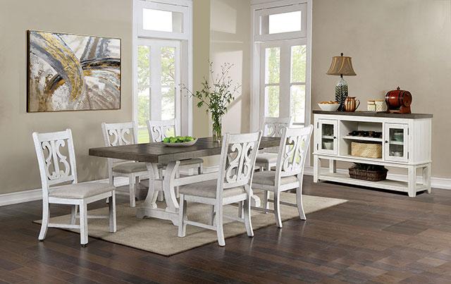 Mesa de comedor AULETTA, gris