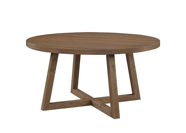 Juego de comedor con mesa redonda Everett de 5 piezas