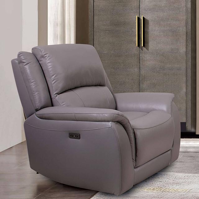 Sillón reclinable eléctrico GORGIUS, gris claro