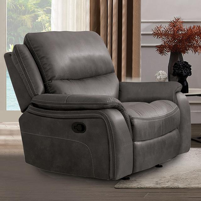 Sillón reclinable HENRICUS Glider, Gris oscuro