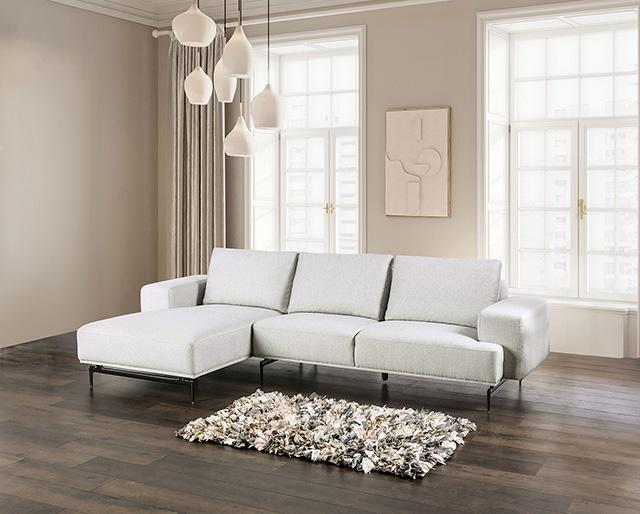 Seccional Baerum, Chaise izquierda y derecha beige y gris