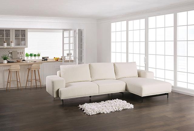 Seccional Baerum, Chaise izquierda y derecha beige y gris
