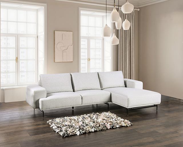 Seccional Baerum, Chaise izquierda y derecha beige y gris