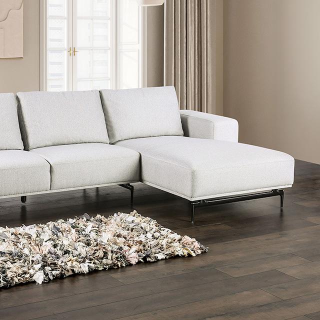 Seccional Baerum, Chaise izquierda y derecha beige y gris