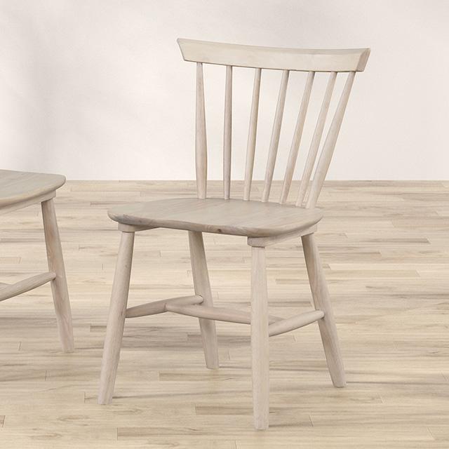 Silla de comedor Beale (2/CTN) Natural, Marrón y Beige