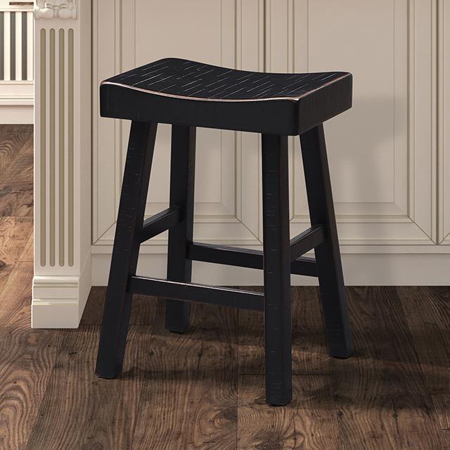 Taburete Biasca de 24" (2/CTN) Blanco, Marrón y Negro