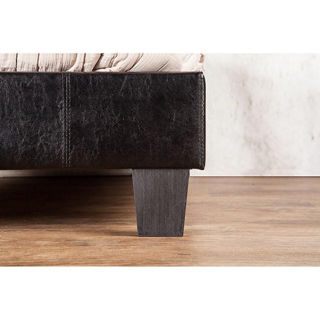 Velen Black Cal.King, E.King, Full, & Twin Bed Black & White