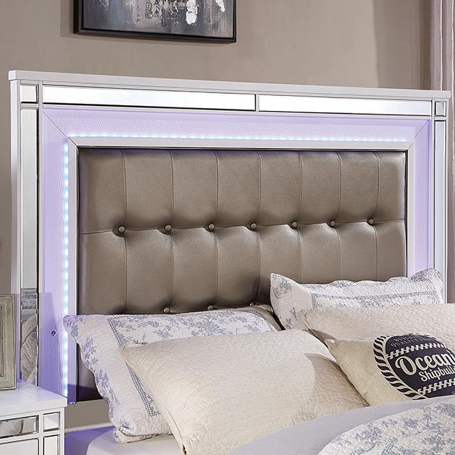 Cama King Size BRACHIUM, blanca