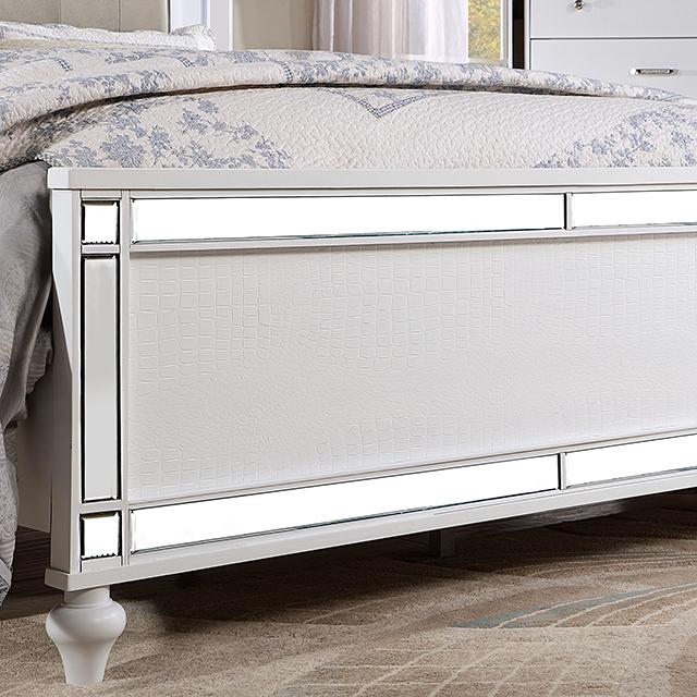 Cama King Size BRACHIUM, blanca