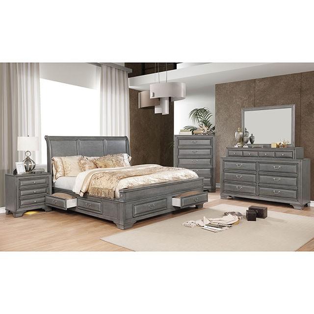 Espejo Brandt Gris