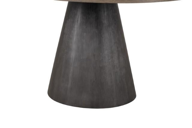 Juego de comedor Broager de 5 piezas (sillas giratorias blancas)